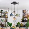 Koyoto lampa wisząca, kula świetlna, lampa wisząca bursztynowy, niebeieski, zielony, przezroczysty, przydymiony, 4-punktowe