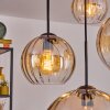Koyoto Lampa wisząca, Kula świetlna, Lampa wisząca 30 cm W kolorze bursztynu, Przezroczysty, 4-punktowe
