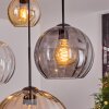 Koyoto lampa wisząca, kula świetlna, lampa wisząca 30 cm bursztynowy, przezroczysty, przydymiony, 4-punktowe