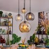 Koyoto lampa wisząca, kula świetlna, lampa wisząca 30 cm bursztynowy, przezroczysty, przydymiony, 4-punktowe