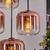 Lauden lampa wisząca, kula świetlna, lampa wisząca przezroczysty, miedziany, 4-punktowe