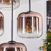 Lauden lampa wisząca, kula świetlna, lampa wisząca przezroczysty, miedziany, 4-punktowe