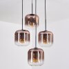 Lauden lampa wisząca, kula świetlna, lampa wisząca przezroczysty, miedziany, 4-punktowe
