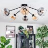 Koyoto lampa sufitowa, kula świetlna 77.5 cm bursztynowy, przezroczysty, przydymiony, 6-punktowe