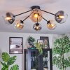 Koyoto lampa sufitowa, kula świetlna 77.5 cm bursztynowy, przezroczysty, przydymiony, 6-punktowe