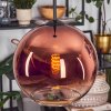 Koyoto lampa wisząca, kula świetlna, lampa wisząca przezroczysty, miedziany, 1-punktowy