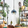 Koyoto lampa wisząca, kula świetlna, lampa wisząca niebeieski, przezroczysty, 1-punktowy