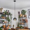 Koyoto lampa wisząca, kula świetlna, lampa wisząca niebeieski, przezroczysty, 1-punktowy
