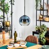 Koyoto lampa wisząca, kula świetlna, lampa wisząca niebeieski, przezroczysty, 1-punktowy