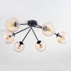 Koyoto lampa sufitowa, kula świetlna 77.5 cm bursztynowy, przezroczysty, 6-punktowe