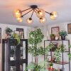 Koyoto lampa sufitowa, kula świetlna 77.5 cm bursztynowy, przezroczysty, 6-punktowe