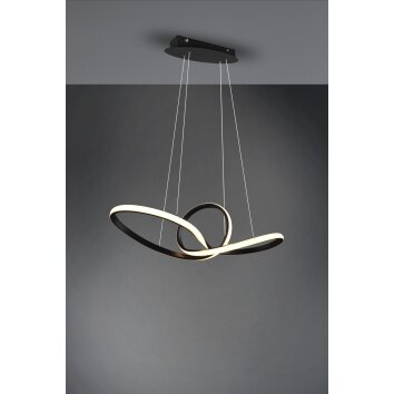 Reality Sansa Lampa Wisząca LED Czarny, 1-punktowy