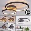 Modrix lampa sufitowa LED chrom, czarny, 1-punktowy