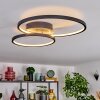 Modrix lampa sufitowa LED chrom, czarny, 1-punktowy