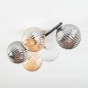 Chehalis lampa sufitowa, kula świetlna bursztynowy, przezroczysty, przydymiony, 5-punktowe