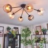 Koyoto lampa sufitowa, kula świetlna 77.5 cm bursztynowy, przezroczysty, przydymiony, 6-punktowe
