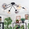 Koyoto lampa sufitowa, kula świetlna 77.5 cm bursztynowy, przezroczysty, przydymiony, 6-punktowe