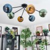 Koyoto lampa sufitowa, kula świetlna 77.5 cm niebeieski, złoty, zielony, 6-punktowe