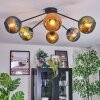Koyoto lampa sufitowa, kula świetlna 77.5 cm niebeieski, złoty, zielony, 6-punktowe