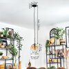 Koyoto lampa wisząca, kula świetlna, lampa wisząca bursztynowy, przezroczysty, 1-punktowy