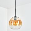 Koyoto lampa wisząca, kula świetlna, lampa wisząca 25 cm bursztynowy, przezroczysty, 1-punktowy