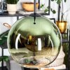 Koyoto lampa wisząca, kula świetlna, lampa wisząca 25 cm zielony, przezroczysty, 1-punktowy