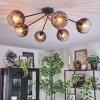 Koyoto lampa sufitowa, kula świetlna 77.5 cm przezroczysty, przydymiony, 6-punktowe