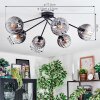 Koyoto lampa sufitowa, kula świetlna 77.5 cm przezroczysty, przydymiony, 6-punktowe