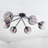 Koyoto lampa sufitowa, kula świetlna 77.5 cm przezroczysty, przydymiony, 6-punktowe