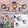 Koyoto lampa sufitowa, kula świetlna 77.5 cm przydymiony, 6-punktowe