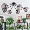 Koyoto lampa sufitowa, kula świetlna 77.5 cm przydymiony, 6-punktowe