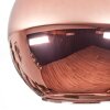 Koyoto lampa sufitowa, kula świetlna miedziany, 1-punktowy