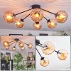 Koyoto lampa sufitowa, kula świetlna 77.5 cm bursztynowy, 6-punktowe