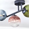Chehalis lampa sufitowa, kula świetlna niebeieski, zielony, przezroczysty, miedziany, 3-punktowe