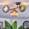 Chehalis lampa sufitowa, kula świetlna niebeieski, zielony, przezroczysty, miedziany, 3-punktowe