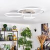 Dorin lampa sufitowa LED piaskowy, 1-punktowy, Zdalne sterowanie