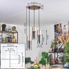 Dulcita Lampa wisząca, Lampa wisząca Brązowy, 3-punktowe