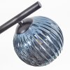 Chehalis lampa sufitowa, kula świetlna niebeieski, zielony, miedziany, 5-punktowe