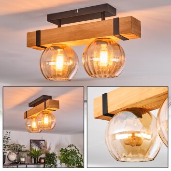 Sernadelo Lampa sufitowa, Kula świetlna Ecru, Czarny, 2-punktowe