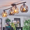 Ripoll lampa sufitowa, kula świetlna bursztynowy, przydymiony, 4-punktowe