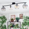Ripoll lampa sufitowa, kula świetlna bursztynowy, przezroczysty, przydymiony, 4-punktowe