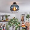 Koyoto lampa sufitowa, kula świetlna 12 cm niebeieski, przezroczysty, 1-punktowy