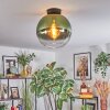 Koyoto lampa sufitowa, kula świetlna 12 cm zielony, przezroczysty, 1-punktowy
