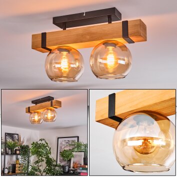 Sernadelo Lampa sufitowa, Kula świetlna Ecru, Czarny, 2-punktowe