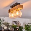 Sernadelo lampa sufitowa, kula świetlna kolory naturalne, czarny, 2-punktowe
