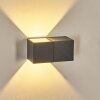 Fanor zewnętrzny kinkiet, lampa up & down, kinkiet LED antracytowy, 1-punktowy