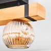 Sernadelo lampa sufitowa, kula świetlna kolory naturalne, czarny, 2-punktowe