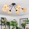 Basto lampa sufitowa, kula świetlna naturalny, 6-punktowe