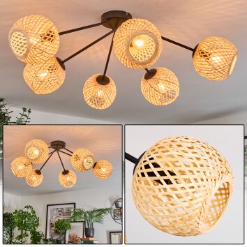 Basto Lampa sufitowa, Kula świetlna Ecru, 6-punktowe