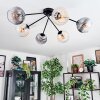 Koyoto lampa sufitowa, kula świetlna 77.5 cm bursztynowy, przezroczysty, przydymiony, 6-punktowe